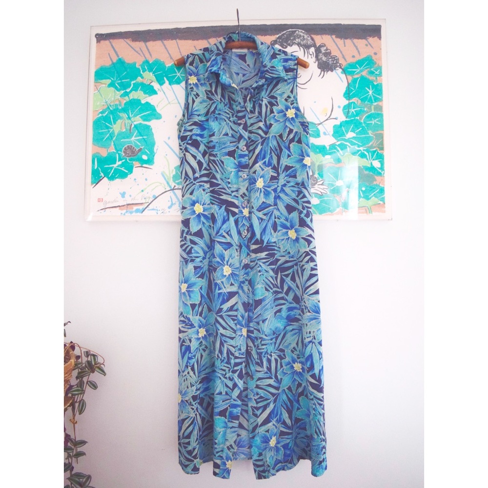 100% Silk 🌴TROPICAL🌴 Maxi Dress